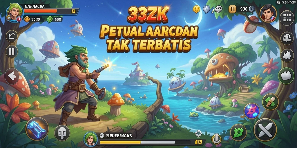 Gameplay 33ZK yang penuh warna dan menantang setiap level.