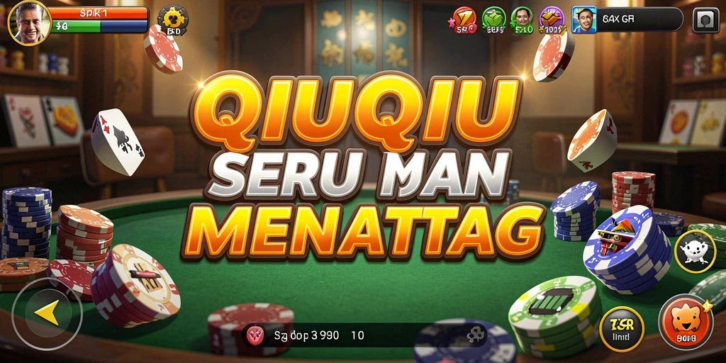 Screenshot utama menampilkan gameplay QiuQiu yang mendebarkan.