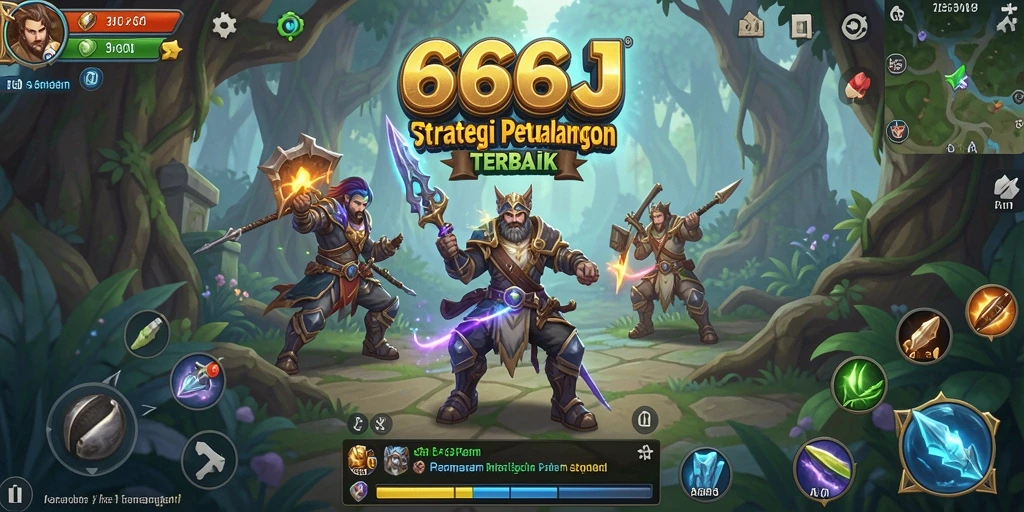 Tampilan gameplay SLG yang menarik di 666J.