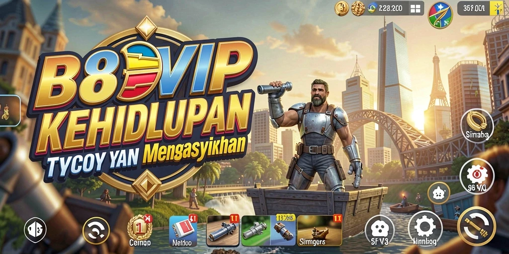 Tampilan gameplay B8VIP yang menarik dan penuh strategi Tycoon.
