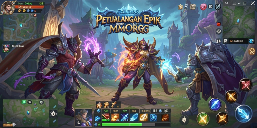 Tampilan gameplay CALO288 yang luar biasa dalam dunia MMORPG.