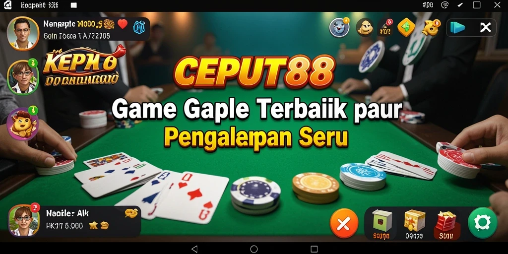 Tampilan gameplay Gaple yang menarik dan interaktif.