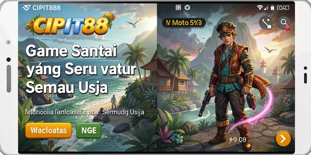 Tampilan gameplay seru dan mengasyikkan dari CIPIT88.