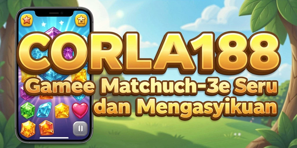 Tampilan gameplay Match-3 yang penuh warna di CORLA188.