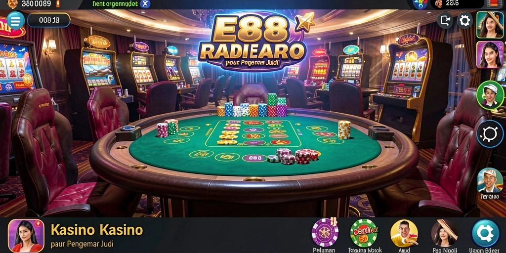 Tampilan menarik dari gameplay E88 dalam dunia Kasino.