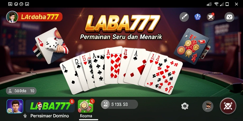 Screenshot utama LABA777 menunjukkan gameplay yang seru dan interaktif.