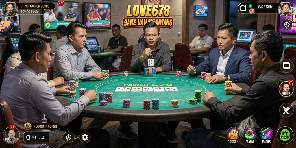 Tampilan gameplay menarik dari game Poker LOVE678