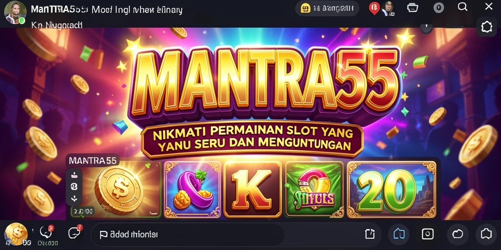 Tampilan gameplay Slot yang menegangkan dan mengasyikkan di MANTRA55.