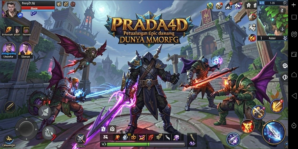 Tampilan menarik dari gameplay PRADA4D yang menampilkan pertarungan epik.