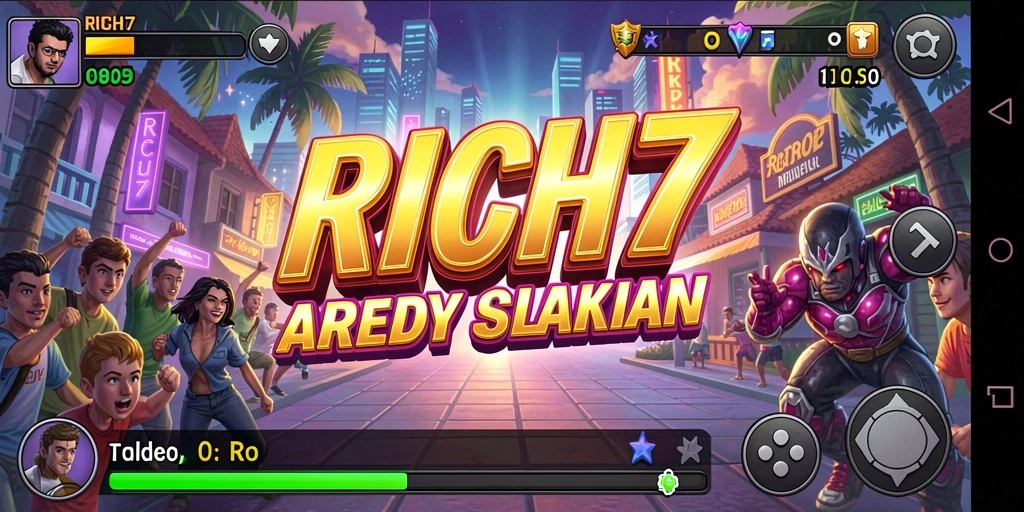 Tampilan gameplay RICH7 yang menarik dan penuh aksi.