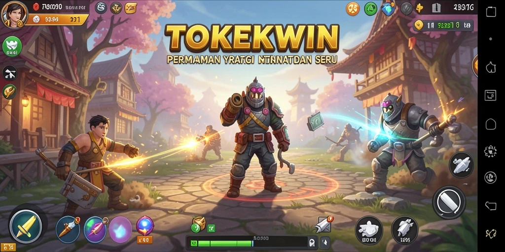 Tampilan gameplay TOKEKWIN yang menantang dan seru.