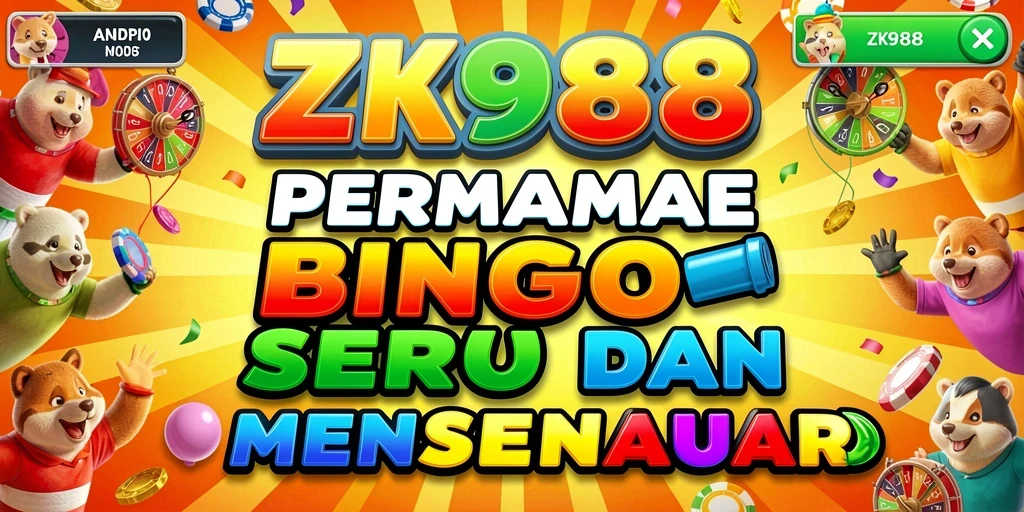 Screenshot utama ZK988 menampilkan gameplay Bingo yang seru dan interaktif.